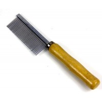 Pet Accessories Supplies Wood & Stainless Steel Pet Hair Removal Shedding Slicker Brush for Dogs and Cats