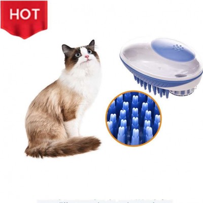 Wholesale Use Shampoo Pet Cleaning Brush Cat Dog Bath Grooming Brush Silicone Bath Wash Pet Brush Round