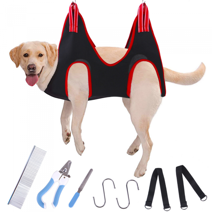 Custom Pet Grooming Hammock Cat Dog Bath Trimming Nail Combing Hair Pet Cleaning Grooming Tool