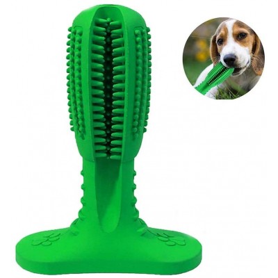 New Bone Shaped Cleaning Teeth Dog Toy Pet Silicone Toothbrush Chew Toys