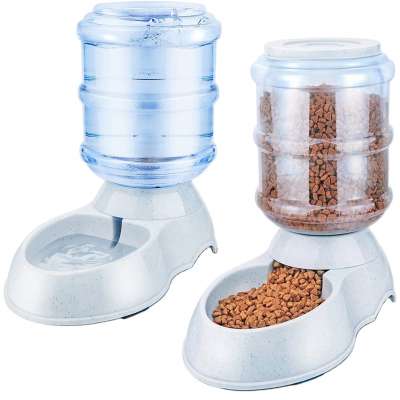 Luxury Smart Auto Automatic Pet Dog Cat Food Water Dispenser Bottle Bowl Pet Feeder Alimentador de mascotas