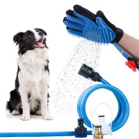 Tianyuan Multi-function Pet Product Bathing Massage Shower Spray Tool, Dog Shower Brush, Pet Grooming Glove